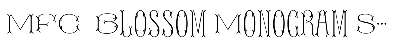 MFC Blossom Monogram Stencil